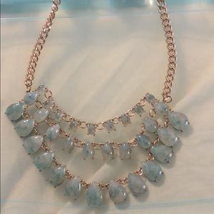 Blue beaded necklace